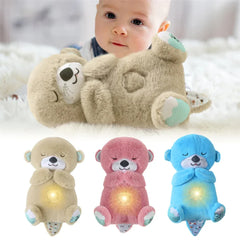 Breathing Teddy Bear – Soothing Sleep Plush with Gentle Glow Calming Bedtime Buddy for Kids - Hey Trend