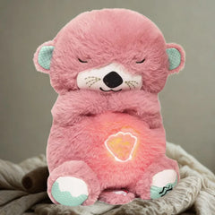Breathing Teddy Bear – Soothing Sleep Plush with Gentle Glow Calming Bedtime Buddy for Kids - Hey Trend