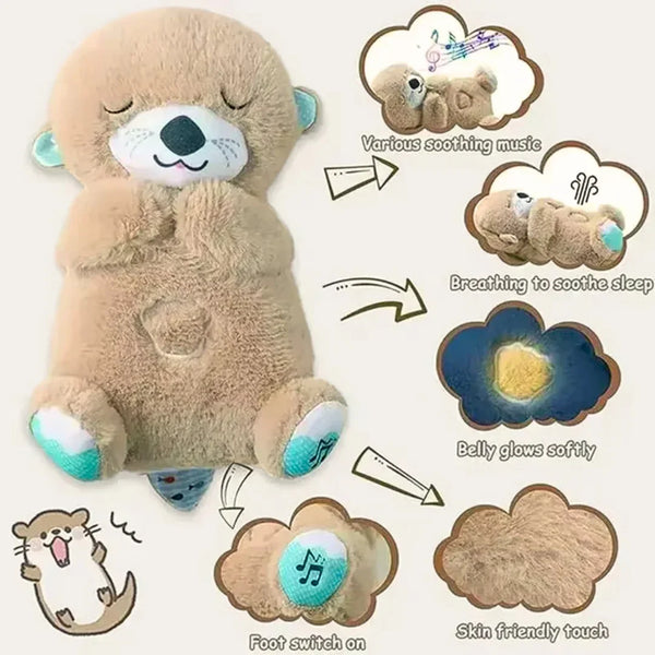 Breathing Teddy Bear – Soothing Sleep Plush with Gentle Glow Calming Bedtime Buddy for Kids - Hey Trend