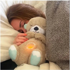 Breathing Teddy Bear – Soothing Sleep Plush with Gentle Glow Calming Bedtime Buddy for Kids - Hey Trend