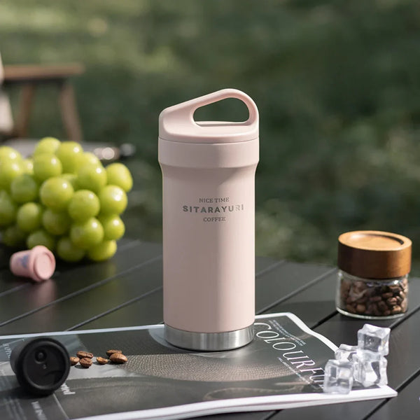 Insulated Portable Coffee Mug – Hot & Cold Travel Cup | Leakproof Stainless Steel Thermos Cup - Hey Trend