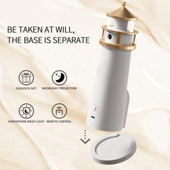 Lighthouse Home Decor Lamp – Ambient Glow + Projector - Hey Trend