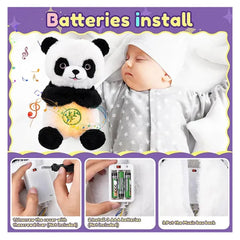 Breathing Panda Plush – Glow & Music Soothing Sleep Toy - Hey Trend