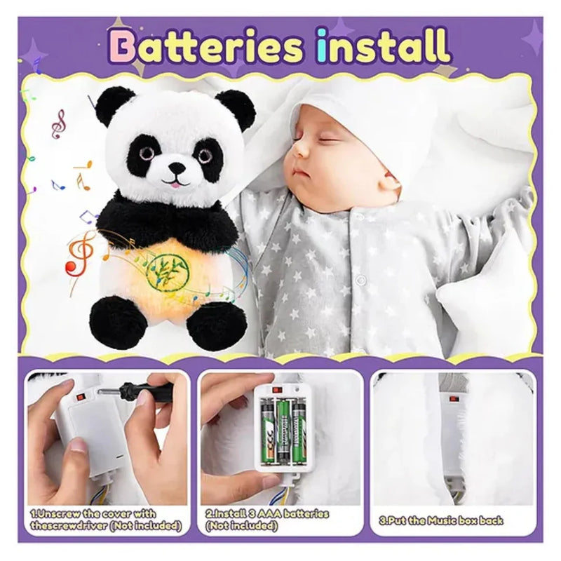Breathing Panda Plush – Glow & Music Soothing Sleep Toy - Hey Trend