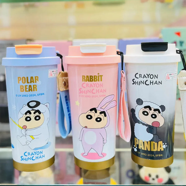 Shinchan Cute Cartoon Sipper - Panda | Bunny | Bear - Hey Trend