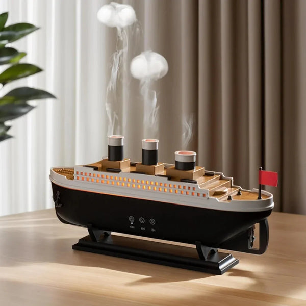 Titanic Ship Diffuser – LED Mist Humidifier for Home Decor - Hey Trend