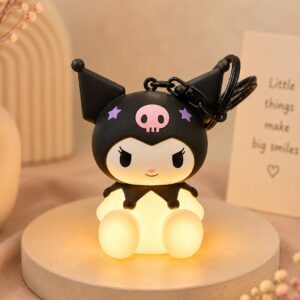 kuromi light keychain