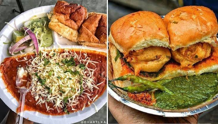 Vada pav street food stall Mumbai
