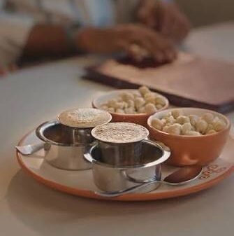 Filter coffee South Indian street food